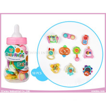 Baby Rattles in Cute Bottle (10PCS)